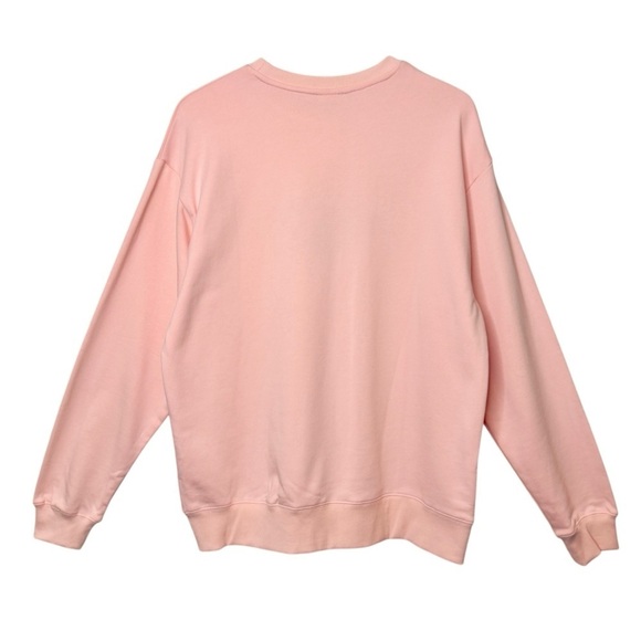 NEW Pickle Ball Pink Embroidered Women’s 100% Cotton Oversized Sweatshirt Sz XL - Picture 5 of 8